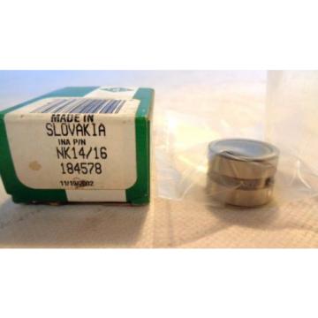 NEW IN BOX INA NK 14/16 NEEDLE ROLLER BEARING
