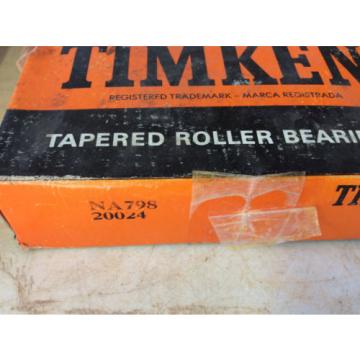 (1) Timken NA798 Tapered Roller Bearing, Single Cone, Standard Tolerance, Strai