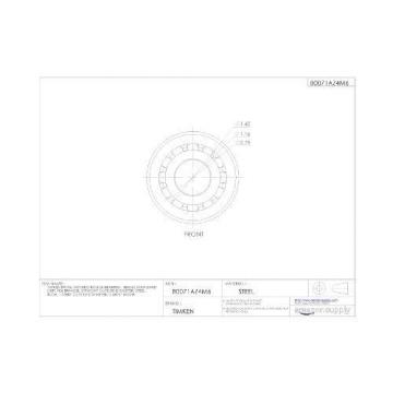 Timken 09196 Tapered Roller Bearing, Single Cup, Standard Tolerance, Straight