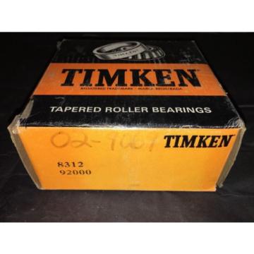 8312-92000 TIMKEN TAPERED ROLLER BEARING NOS New