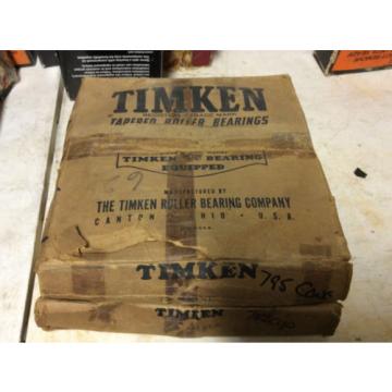 (1) TIMKEN 795 CONE 792 CUP Tapered roller Bearing