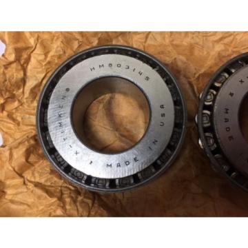 Pair (2) of TIMKEN TAPERED ROLLER BEARINGS, Part # HM803145, New/Old Stock