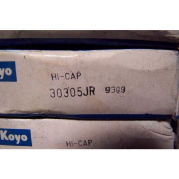 (3) NEW KOYO 30305JR TAPERED ROLLER BEARING LOT OF 3