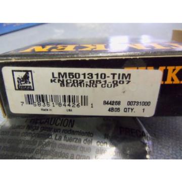 TIMKEN LM501310 TAPERED ROLLER BEARING CUP Race New L@@K FREE Shippng!!