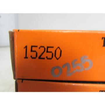 TIMKEN 15250 TAPERED ROLLER BEARING (LOT OF 2) ***NIB***