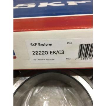 NEW IN BOX SKF EXPLORER SPHERICAL ROLLER BEARING 22220 EK/C3