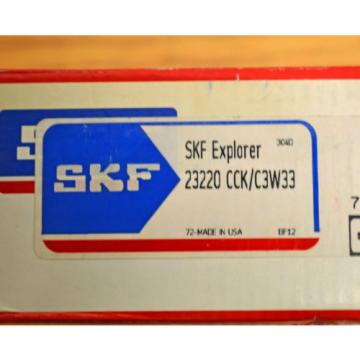 SKF spherical roller bearing 23220 CCK/C3W33 180 mm x 100 mm x 60.3 mm