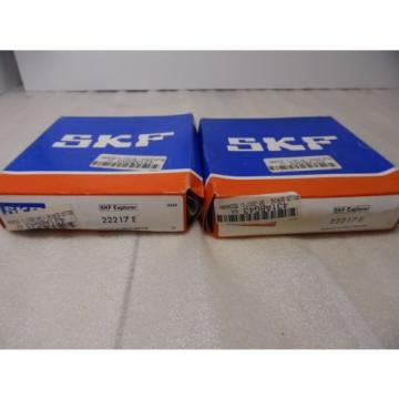 SKF 22217 E Explorer Spherical Roller  Bearing 85mm x 150mm x 36mm Lot of 2  NIB