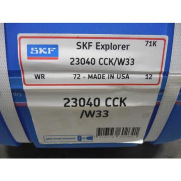 NEW SKF 23040 CCK/W33 Explorer Spherical Roller Bearing