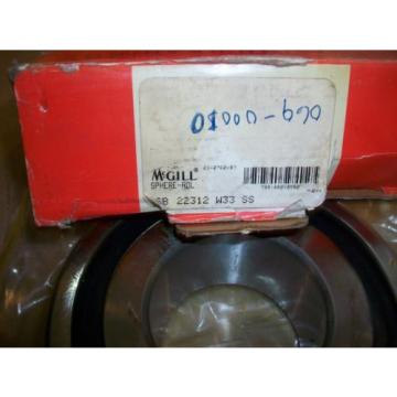 McGill Sphere-Rol Spherical  Roller Bearing SB 22312 W33 SS   NEW IN BOX