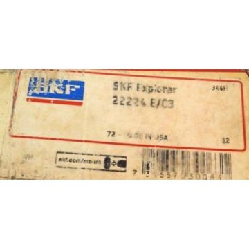 NIB SKF EXPLORER 22224 E/C3 SPHERICAL ROLLER BEARING 22224EC3