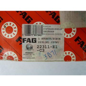 Fag 22311-E1-C3 Spherical Roller Bearing Double Row ! NEW !