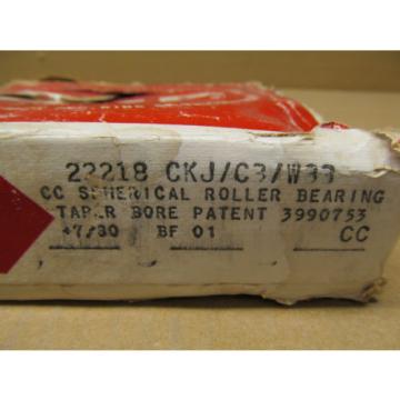 1 NIB SKF 22218 CKJ/C3/W33 SPHERICAL ROLLER BEARING 22218CKJ/C3/W33