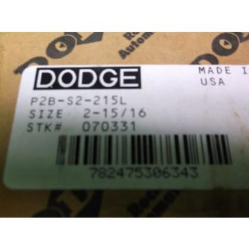 Dodge S-2000 Pillow Block SPHERICAL ROLLER BEARING 2-15/16&#034; P2B-S2-215L NEW SURP