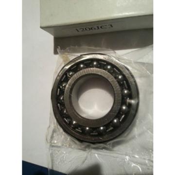 (5) Self-aligning ball bearings UK New 1206JC3 Bearings 1206 Double Row Self-Aligning Ball 499-6370 Series 1200