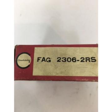 LOT ball bearings Australia OF (2) CONSOLIDATED FAG 2306-2RS SELF ALIGNING DOUBLE ROW BALL BEARING