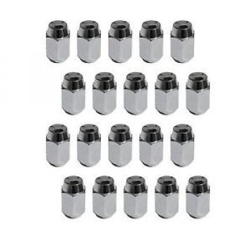 20 Piece Acorn Style Chrome Lug Nuts 1/2&#034; Inch Thread Pitch 3