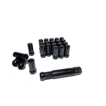 24 BLACK 51MM SPLINE DRIVE LOCKING LUG NUTS LUGS W/ KEY FOR WHEEL M14X1.5