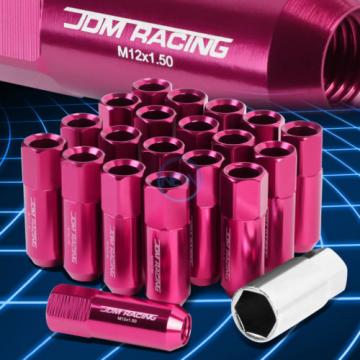 20pcs M12x1.5 Anodized 60mm Tuner Wheel Rim Acorn Lug Nuts Camry/Celica Pink