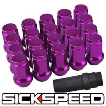 20 PURPLE STEEL LOCKING HEPTAGON SECURITY LUG NUTS LUGS FOR WHEELS 12X1.5 L17