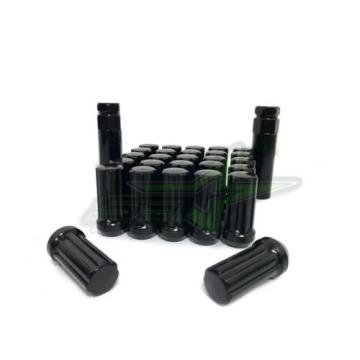 24 BLACK SPLINE TRUCK LUG NUTS | 14X2.0 | FORD NAVIGATOR F-150 EXPEDITION LOCKS