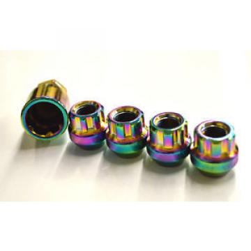 NNR OPEN ENDED SPLINE LUG NUT WHEEL LOCK SET NEO CHROME 12X1.25