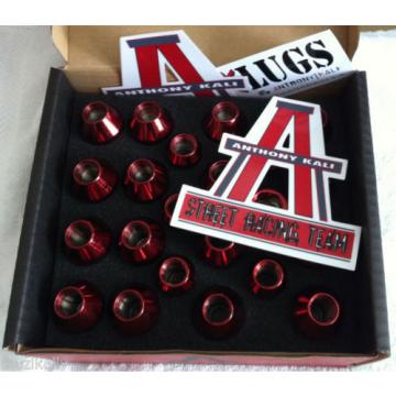 20PCS RED HEMI SRT8 LUG NUTS 14x1.5 C&#039;DAK ACORN LUGS &amp; LOCK COMBO ANTHONY KALI