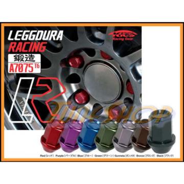 KICS LEGGDURA 35MM WHEELS LOCKS LUG NUTS 12X1.25 1.25 ACORN RIM FORGED BLACK N