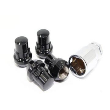 20 Pcs Black Lug Nuts Tuner Wheel Locks Combo 14x1.5 Tesla Model S P65 P70 P90