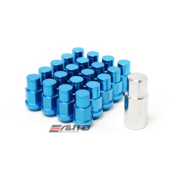 16+4 RAYS 42mm 22g Medium DURA-NUTS Rim Wheel Tuner Lock Set 12x1.5 BLUE d