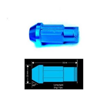 GODSPEED BLUE M12X1.5MM T4 EXTENDED RIM WHEEL LUG NUTS NUT WITH LOCK CIVIC EG EF