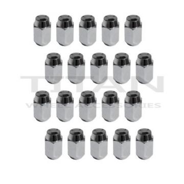 20 Piece Acorn Style Chrome Lug Nut 14x1.5 Thread Pitch Replacement