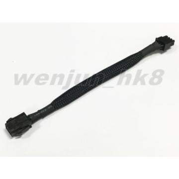 100PCS Black Sleeved PCI Express 6pin to 8pin Video Card Power Adapter Cable