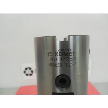 Komet A0117261 2.5-5 Tool Holder Round Shank Adapter Sleeve 7.559&#034; Oal USA