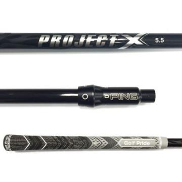 NEW Project X Black 5.5 Driver Shaft Firm Flex W/Ping G30 Adapter Sleeve