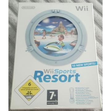 Wii Sports Resort Box Set + Game + Motion Plus Adapter &amp; Silicon Sleeve Complete