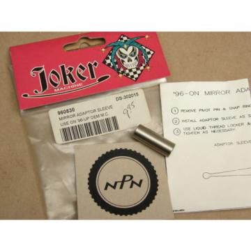 NOS Joker Machine Mirror Adaptor Sleeve Use on 96 Up OEM Harley 960830 DS-302015