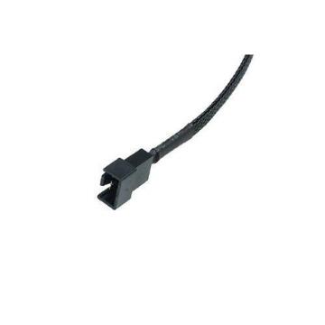 Phobya 4Pin PWM plug to 3Pin (Socket) 30cm Adapter - Sleeved black