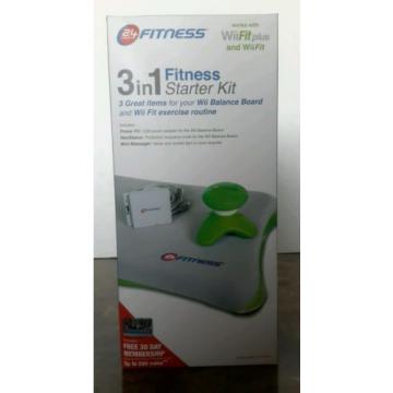 Wii Fit plus 3 in 1 Fitness Starter Kit  (Adapter/Sleeve/Massager) NEW!