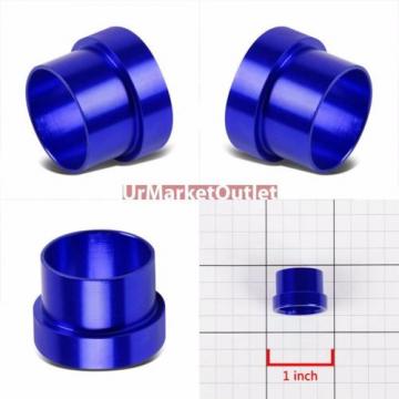 Blue Aluminum Male Hard Steel Tubing Sleeve Oil/Fuel 10AN AN-10 Fitting Adapter