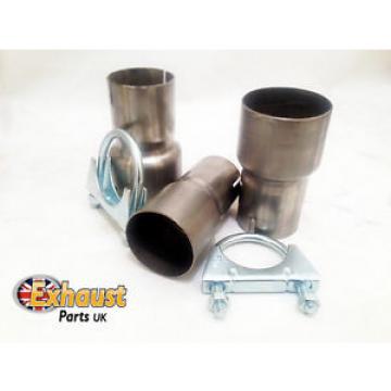 Mild Steel Custom Exhaust Adaptor Sleeve Joiner Connector Link Pipe Clamps Inc