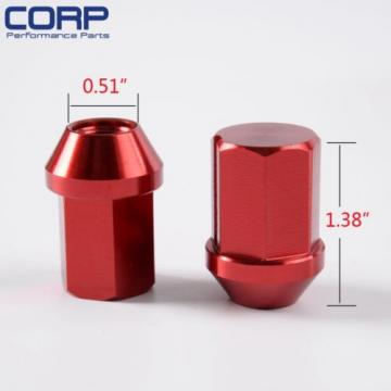 20pcs Racing Wheel Lug Nuts Aluminum M12x1.25 Locking For S13 S14 200SX Red