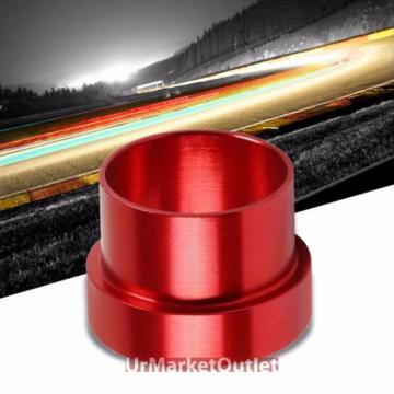 Red Aluminum Male Hard Steel Tubing Sleeve Oil/Fuel 10AN AN-10 Fitting Adapter