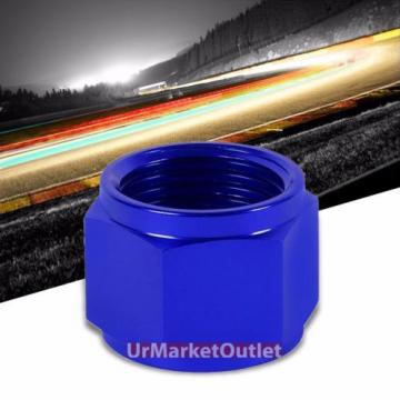 Blue Aluminum Female Tube/Line Sleeve Nut Flare Oil/Fuel 12AN Fitting Adapter
