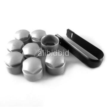 8x Locking Wheel Lug Bolt Center Nut Covers Caps 21mm + Tools For AUDI VW Skoda