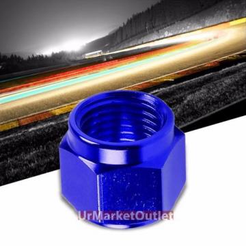 Blue Aluminum Female Tube/Line Sleeve Nut Flare Oil/Fuel 6AN Fitting Adapter