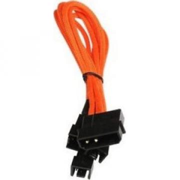 Cavo BitFenix Molex su 3x 3-Pin Adapter 20cm - sleeved arancione/nero *CLCSHOP*