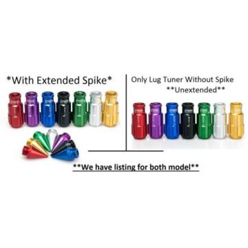 PURPLE Tuner Extended Anti-Theft Wheel Security Locking Lug Nuts M12x1.5 20pcs