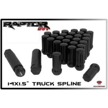 2015 FORD F-150 RAPTOR EXPEDITION 24 PC BLACK SPLINE LUG NUTS LOCKING LUGS NEW