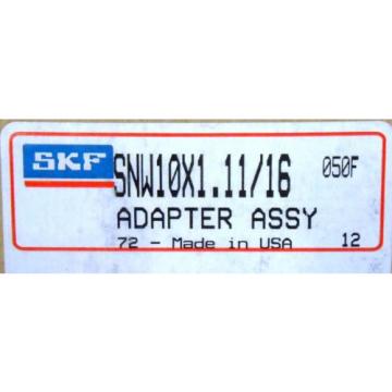 SKF ADAPTER SLEEVE SNW 10X1.11/16, 1 11/16&#034; SHAFT DIAMETER